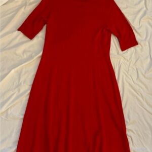 Ralph Lauren Vibrant Red Sweater Dress